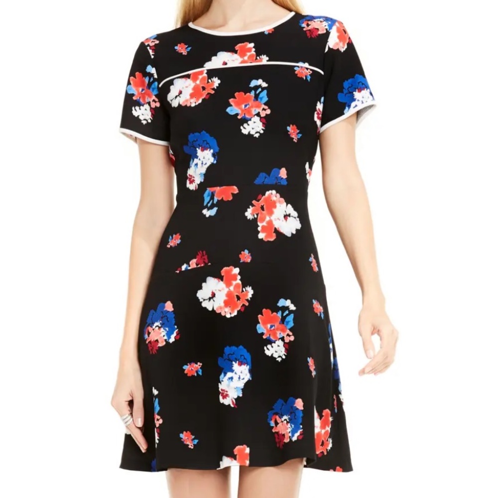 VINCE CAMUTO Traveling Blooms Dress Sz 8